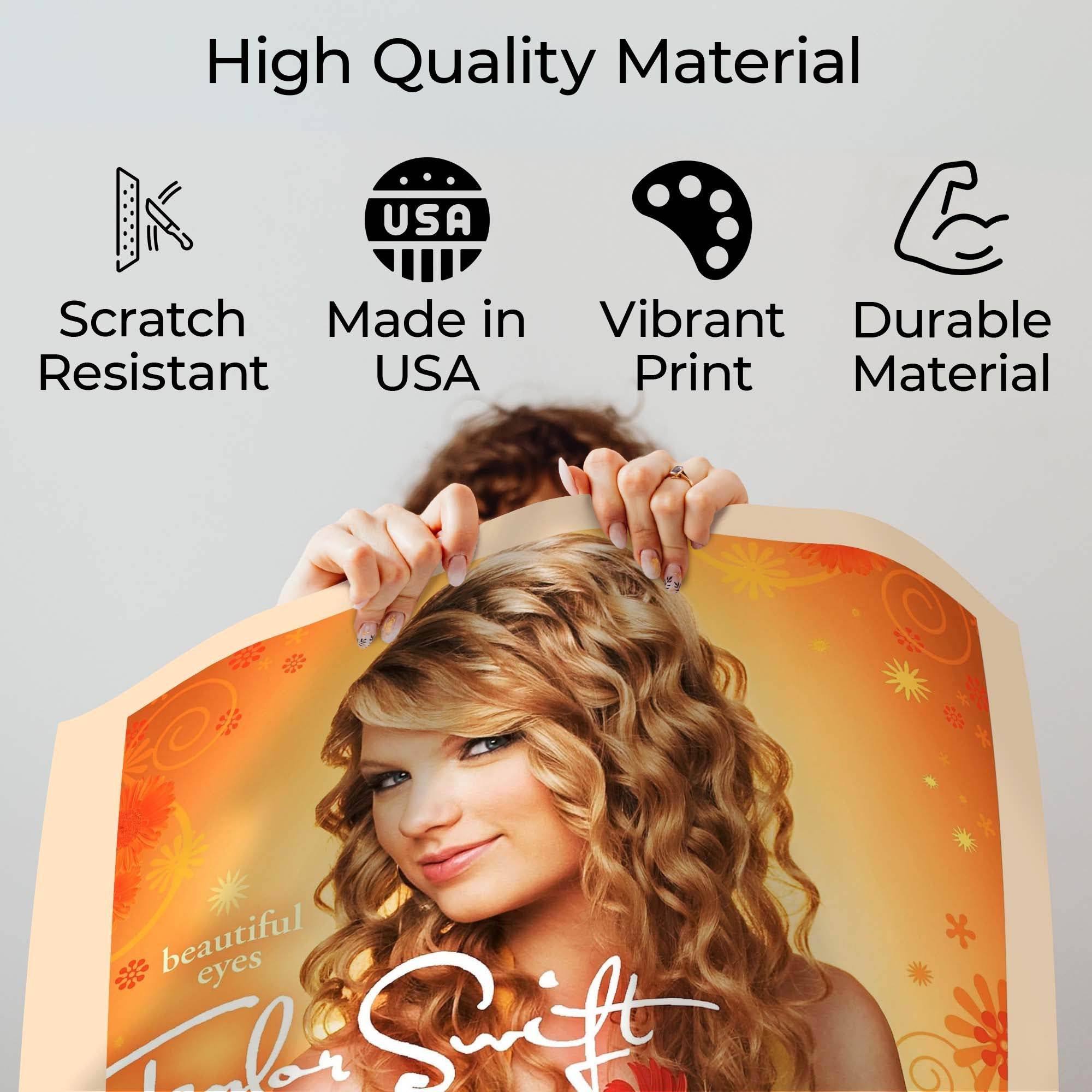 InkFlow Beautiful Eyes Album Poster - Classic Music Art Print, Elegant Wall Decor for Home or Office, Perfect Gift for Country Pop Music Fans - 8x10 Unframed Canvas Wall Art - Infinity Beyond Crafts