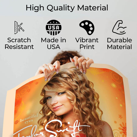 InkFlow Beautiful Eyes Album Poster - Classic Music Art Print, Elegant Wall Decor for Home or Office, Perfect Gift for Country Pop Music Fans - 8x10 Unframed Canvas Wall Art - Infinity Beyond Crafts