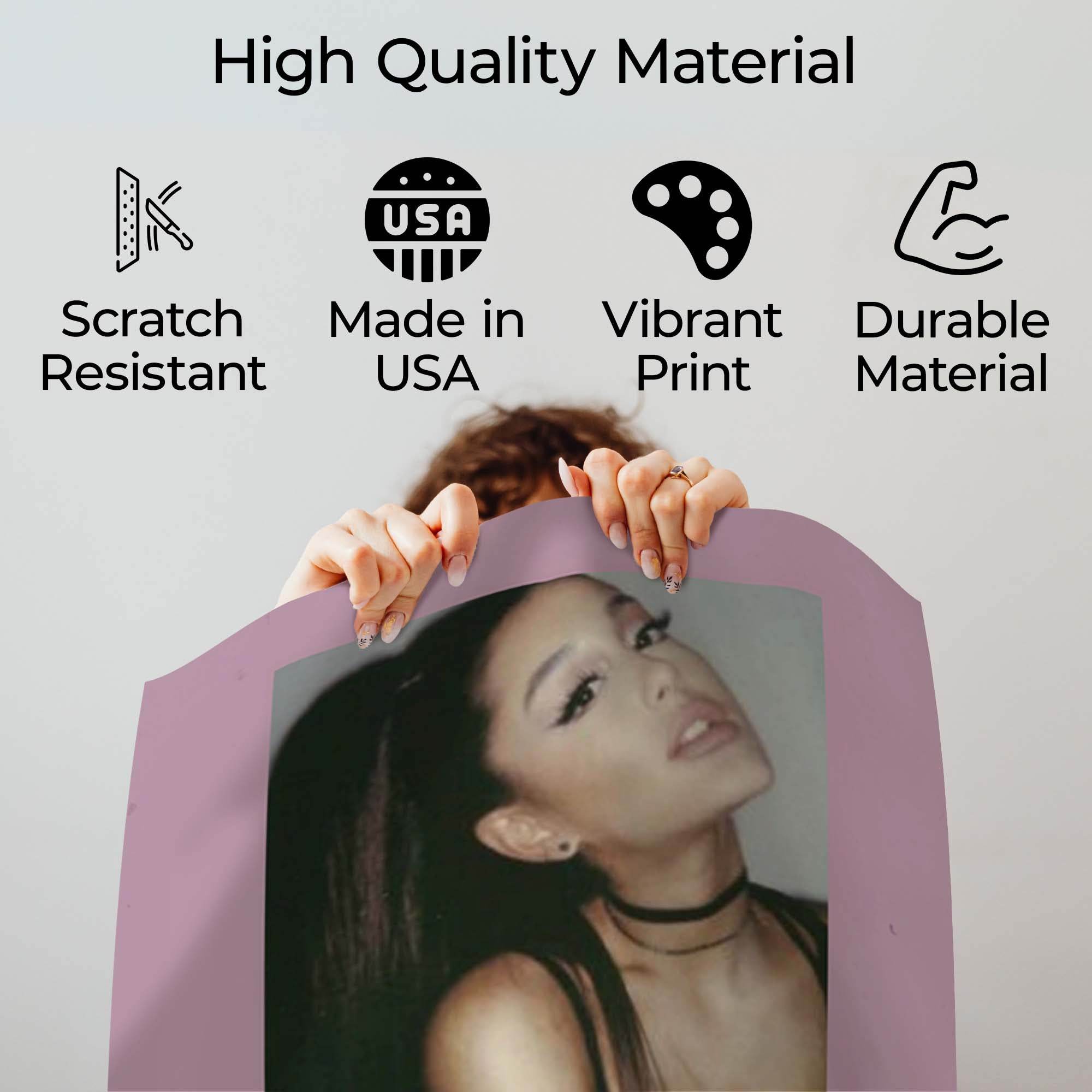 InkFlow Thank U, Next Music Poster - Art Print for Fans, Wall Décor for Home, Studio, or Office, Inspirational Artwork for Modern Spaces - 8x10 Unframed Canvas Wall Art - Infinity Beyond Crafts