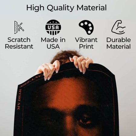 InkFlow My Dear Melancholy Music Poster - Iconic Pop Art Print for Music Lovers, Inspirational Wall Decor for Home, Office, and Music Enthusiasts - 8x10 Unframed Canvas Wall Art - Infinity Beyond Crafts