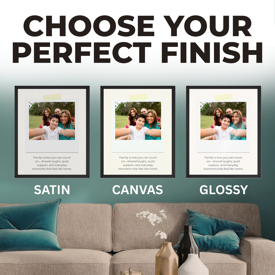 Family Quote Print | Custom Photo Keepsake Wall Art