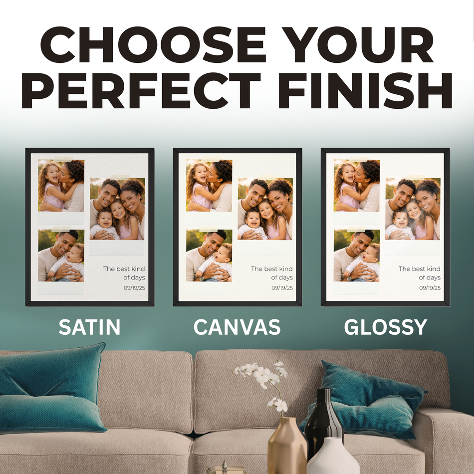 Best Kind of Days Print | Custom Family Photo Memory Wall Art