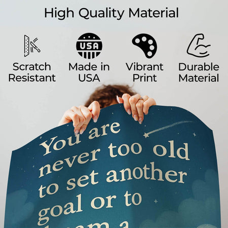 InkFlow C.S. Lewis Inspirational Quote Poster - Motivational Wall Art for Home, Office, Bedroom, Living Room Décor - Thought-Provoking Statement Piece - 8x10 Unframed Canvas Wall Art - Infinity Beyond Crafts