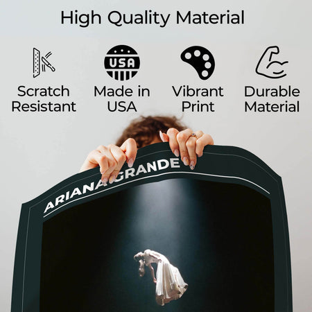 InkFlow Pop Music Album Poster Print - Modern Wall Art Decor Inspired by Female Artist, Ideal for Bedroom, Studio, or Music Room Wall Decoration - 8x10 UNFRAMED Wall Art - Infinity Beyond Crafts