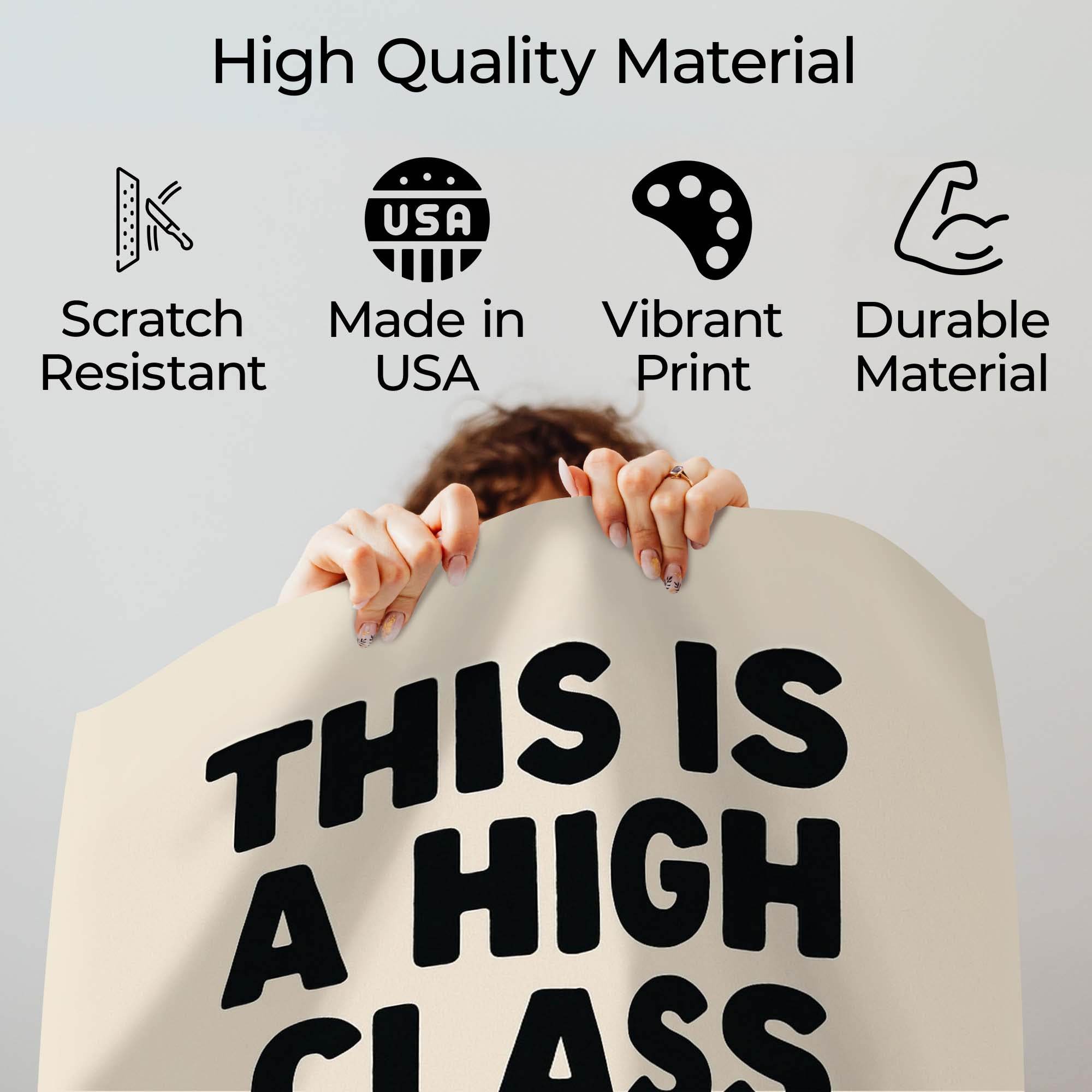 InkFlow This is High-Class Joint Poster - Unique Artwork with Bold Statement, Perfect for Home, Living Room, Bedroom, or Office Décor - 8x10 Unframed Wall Art - Infinity Beyond Crafts