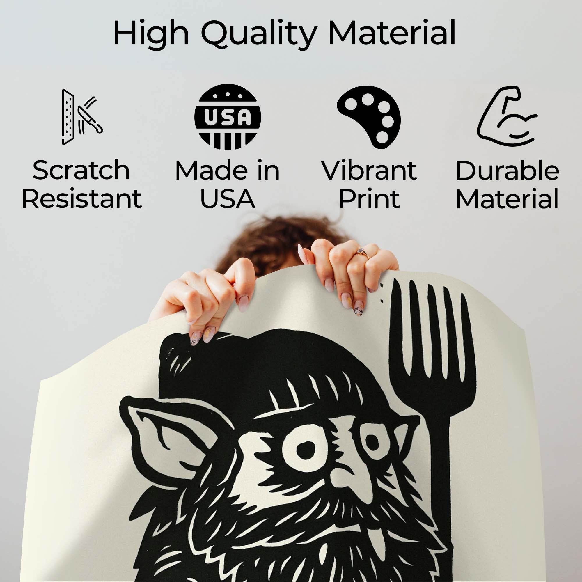 InkFlow The Kitchen Goblin - Whimsical Goblin Print for Kitchen Decor, Fun and Quirky Art for Cooking Space, Unique Kitchen Wall Art, Perfect Gift for Food Enthusiasts - 8x10 Unframed Wall Art - Infinity Beyond Crafts