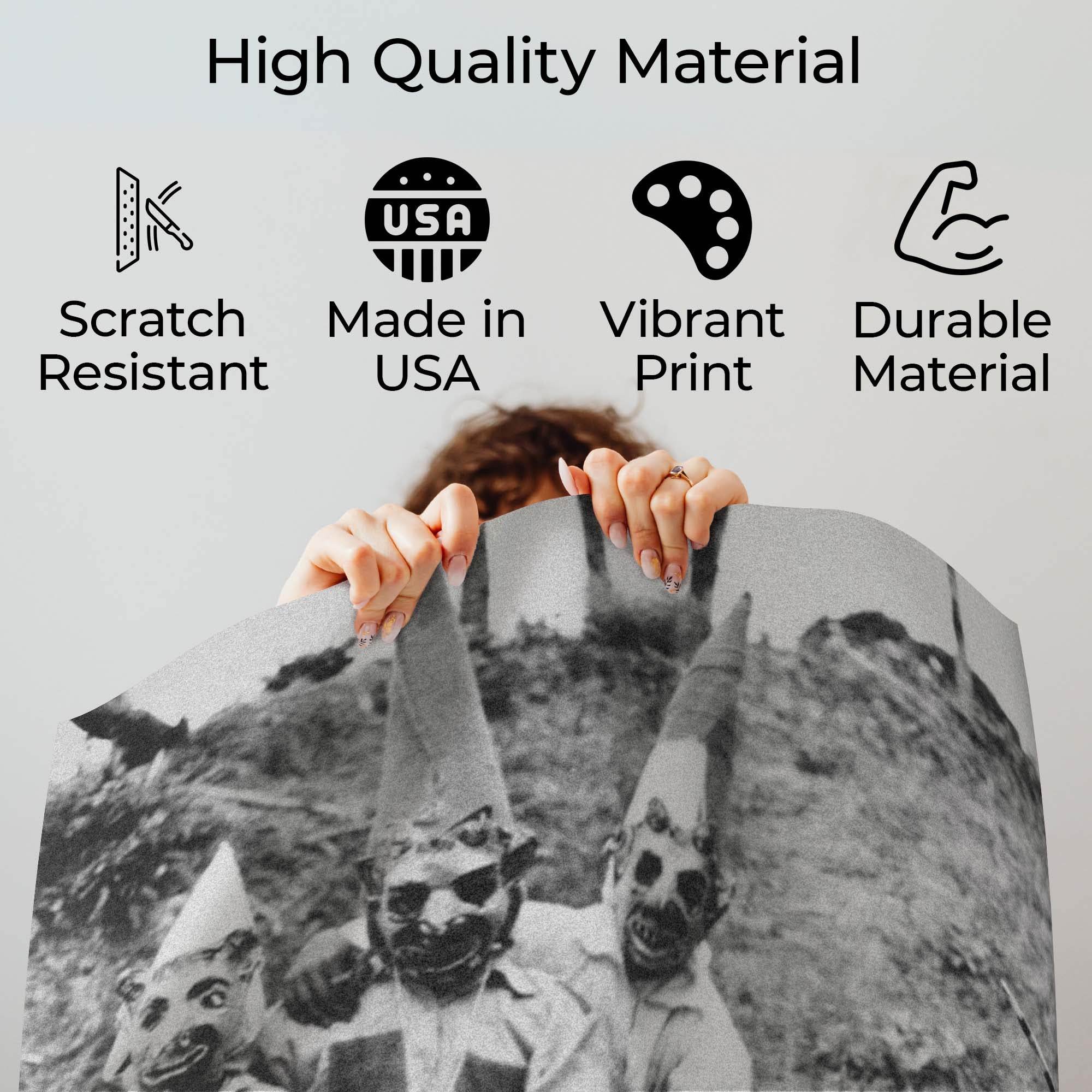 InkFlow Goth Creepy Family Photo Poster - Wiccan & Goth Art - Dark and Spooky Art Print for Bedroom, Living Room, or Office - Horror Wall Decor - 8x10 Unframed Canvas Wall Art - Infinity Beyond Crafts