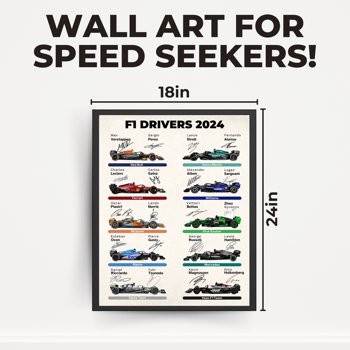 InkFlow Car Racing Poster - Sports Car Racing Art - Gift for Men, Women - Great Wall Decor for Garage, Living Room or Office - 8x10 UNFRAMED Wall Art - Infinity Beyond Crafts