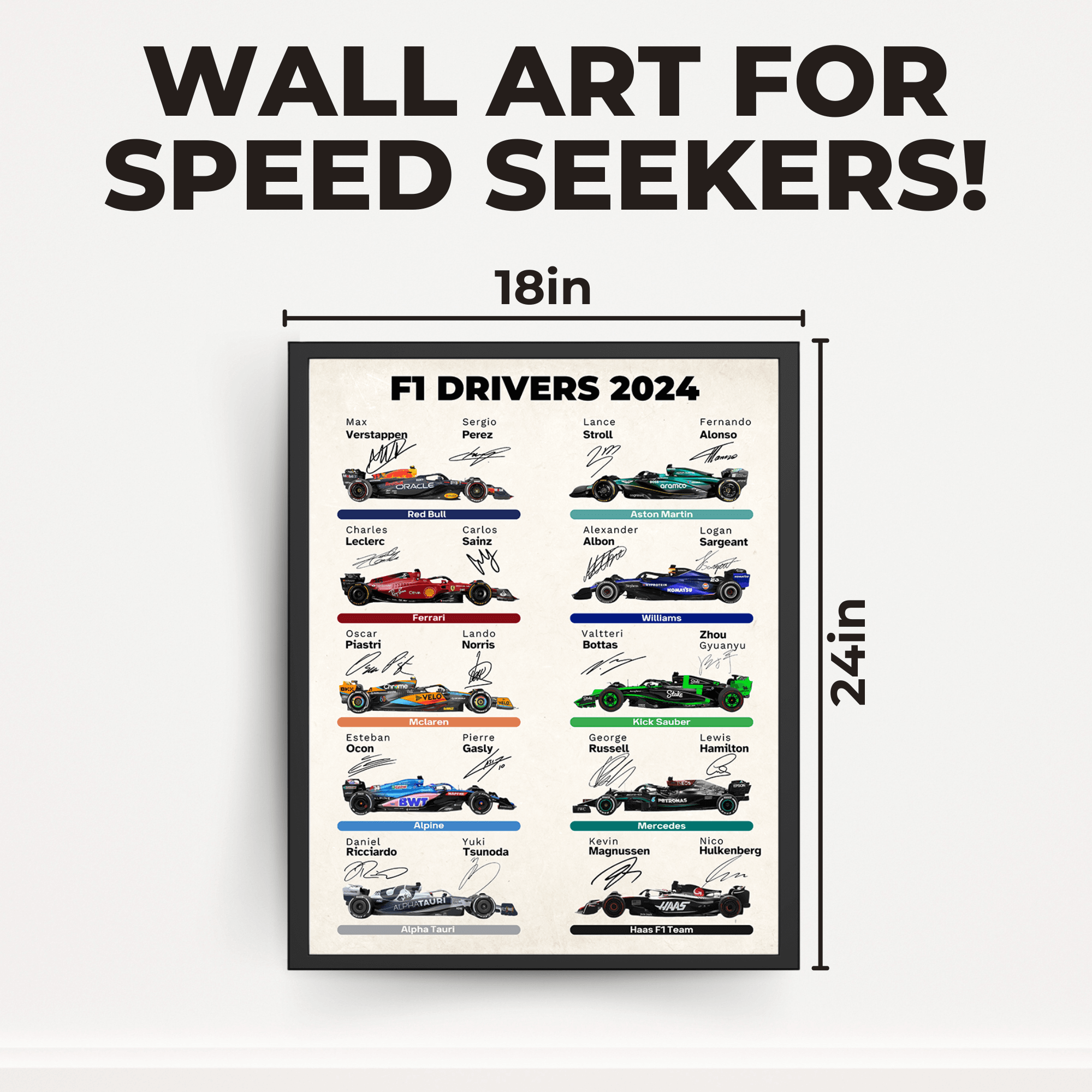 InkFlow Car Racing Poster - Sports Car Racing Art - Gift for Men, Women - Great Wall Decor for Garage, Living Room or Office - 8x10 UNFRAMED Wall Art - Infinity Beyond Crafts
