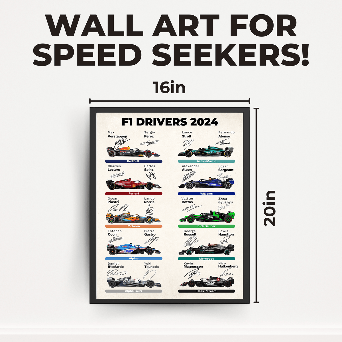 InkFlow Car Racing Poster - Sports Car Racing Art - Gift for Men, Women - Great Wall Decor for Garage, Living Room or Office - 8x10 UNFRAMED Wall Art - Infinity Beyond Crafts