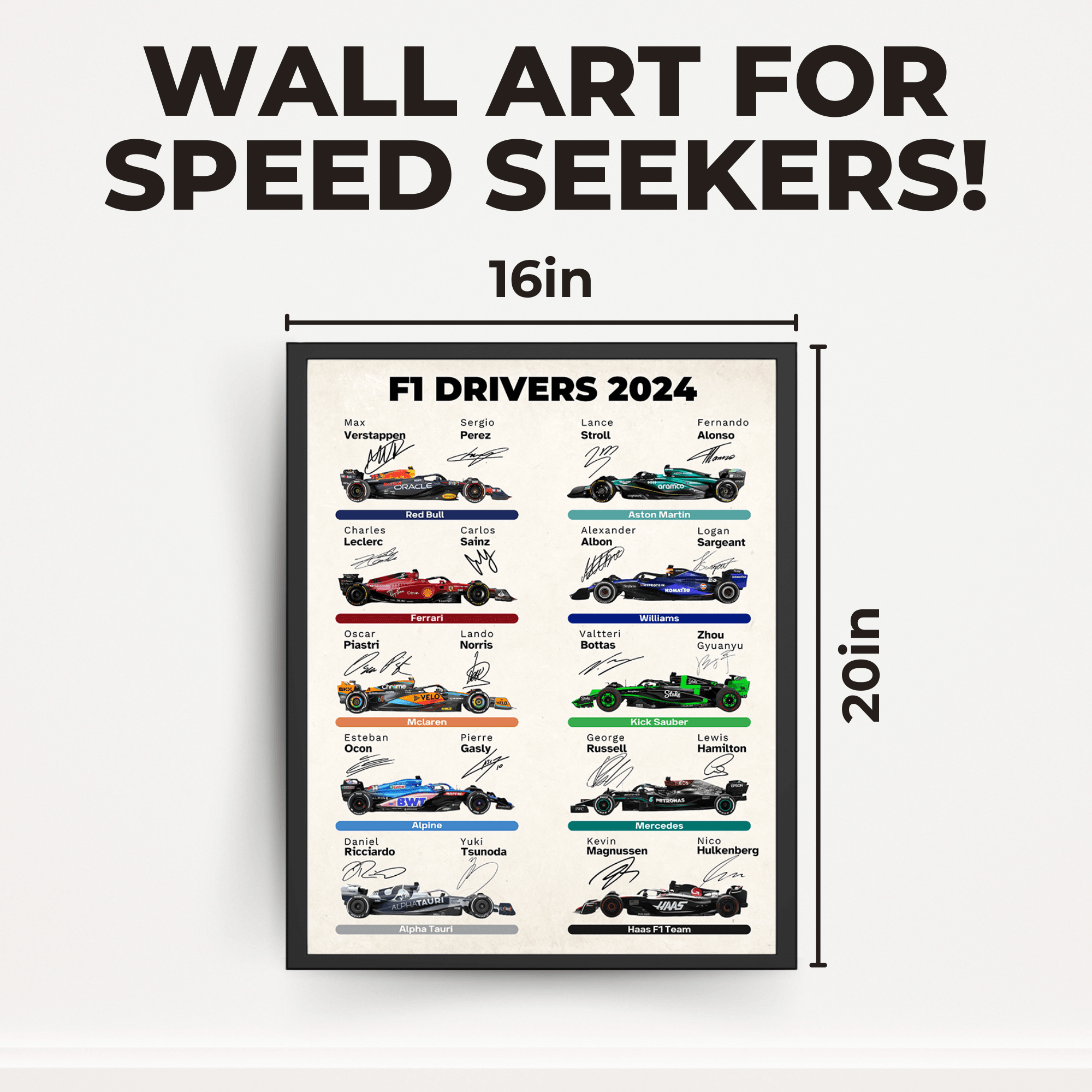InkFlow Car Racing Poster - Sports Car Racing Art - Gift for Men, Women - Great Wall Decor for Garage, Living Room or Office - 8x10 UNFRAMED Wall Art - Infinity Beyond Crafts