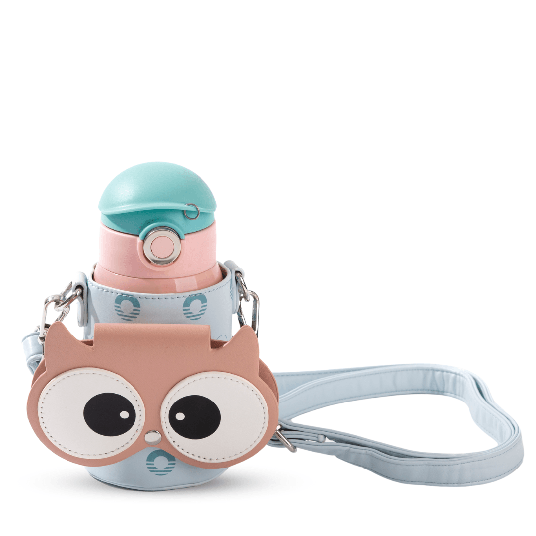 Owl Eye Thermos Cup With Sleeve - Cocosmile Cups