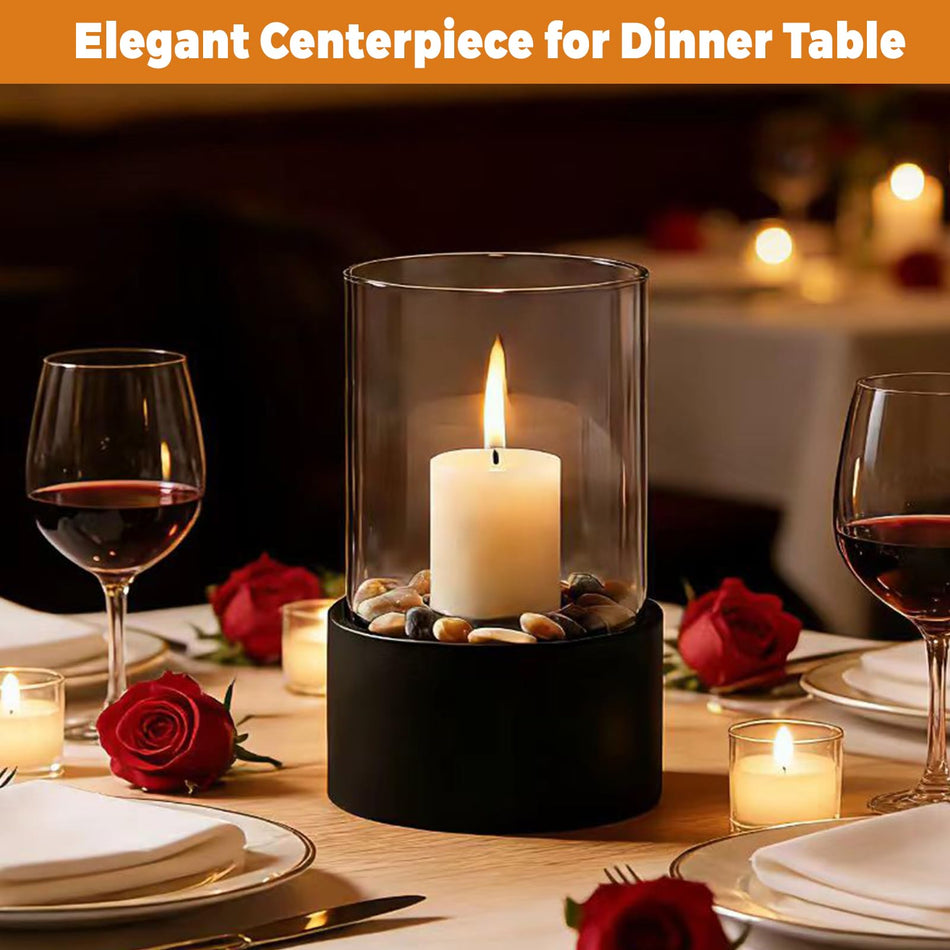 Elegant Hurricane Candleholder Set