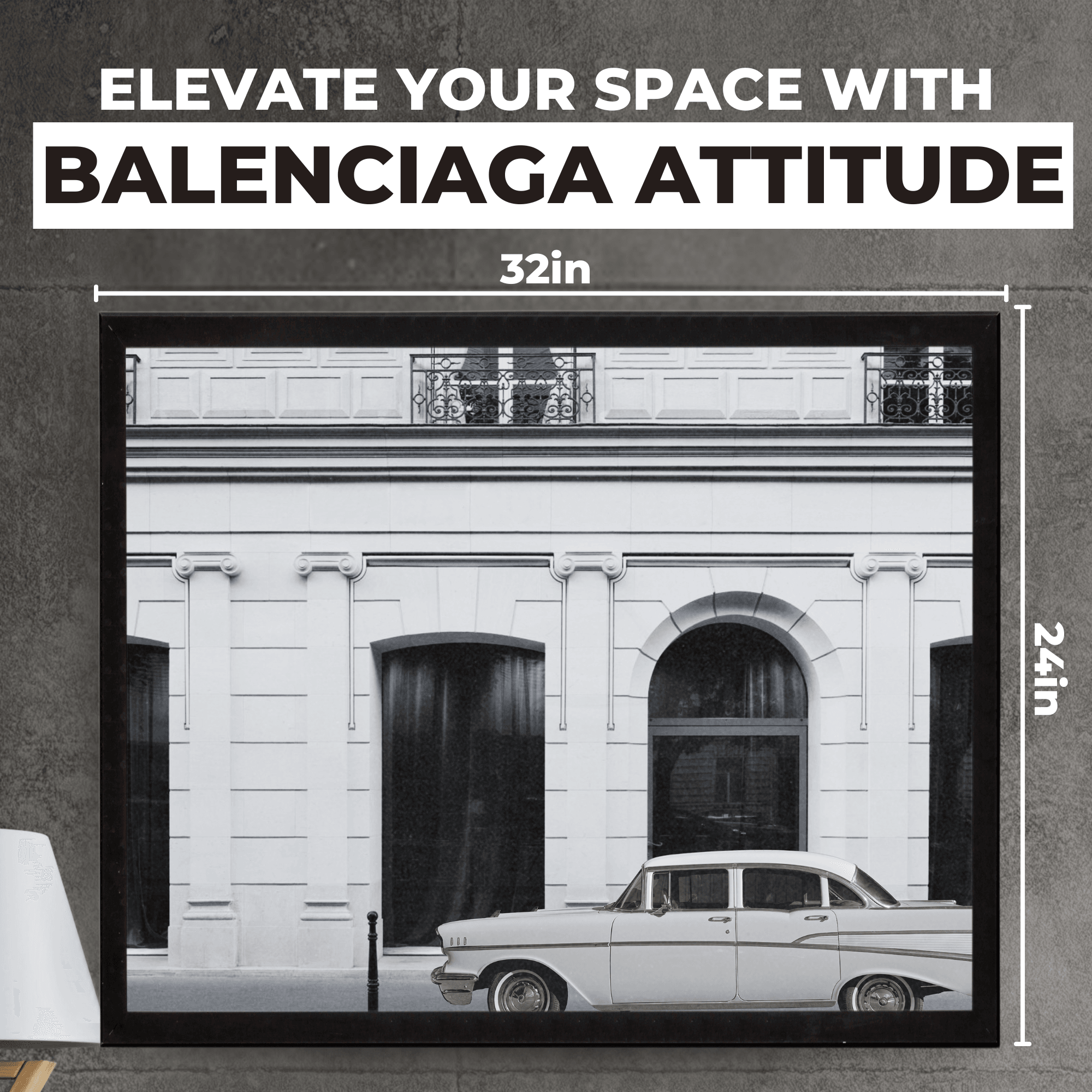 InkFlow Luxury Fashion Storefront Poster - High Fashion Art - Gift for Women, Fashionistas - Landscape Glamour Wall Decor for Bedroom, Living Room, Office - 14x11UNFRAMED Wall Art - Infinity Beyond Crafts