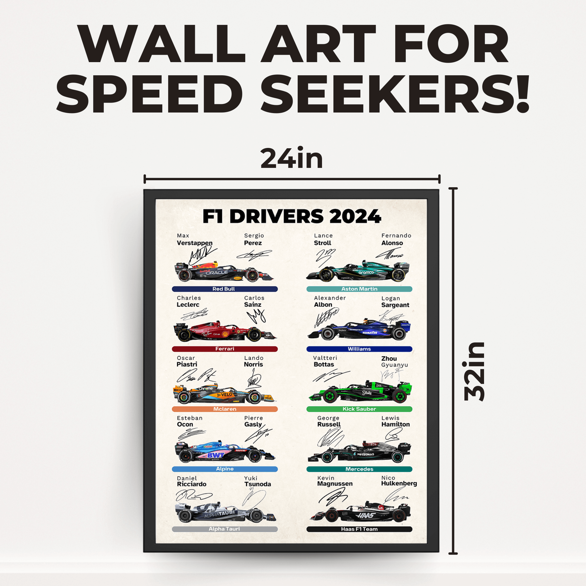 InkFlow Car Racing Poster - Sports Car Racing Art - Gift for Men, Women - Great Wall Decor for Garage, Living Room or Office - 8x10 UNFRAMED Wall Art - Infinity Beyond Crafts