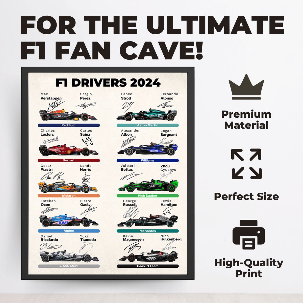 InkFlow Car Racing Poster - Sports Car Racing Art - Gift for Men, Women - Great Wall Decor for Garage, Living Room or Office - 8x10 UNFRAMED Wall Art - Infinity Beyond Crafts