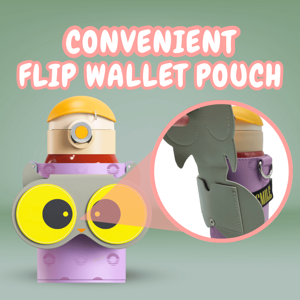 Owl Eye Thermos Cup With Sleeve - Cocosmile Cups