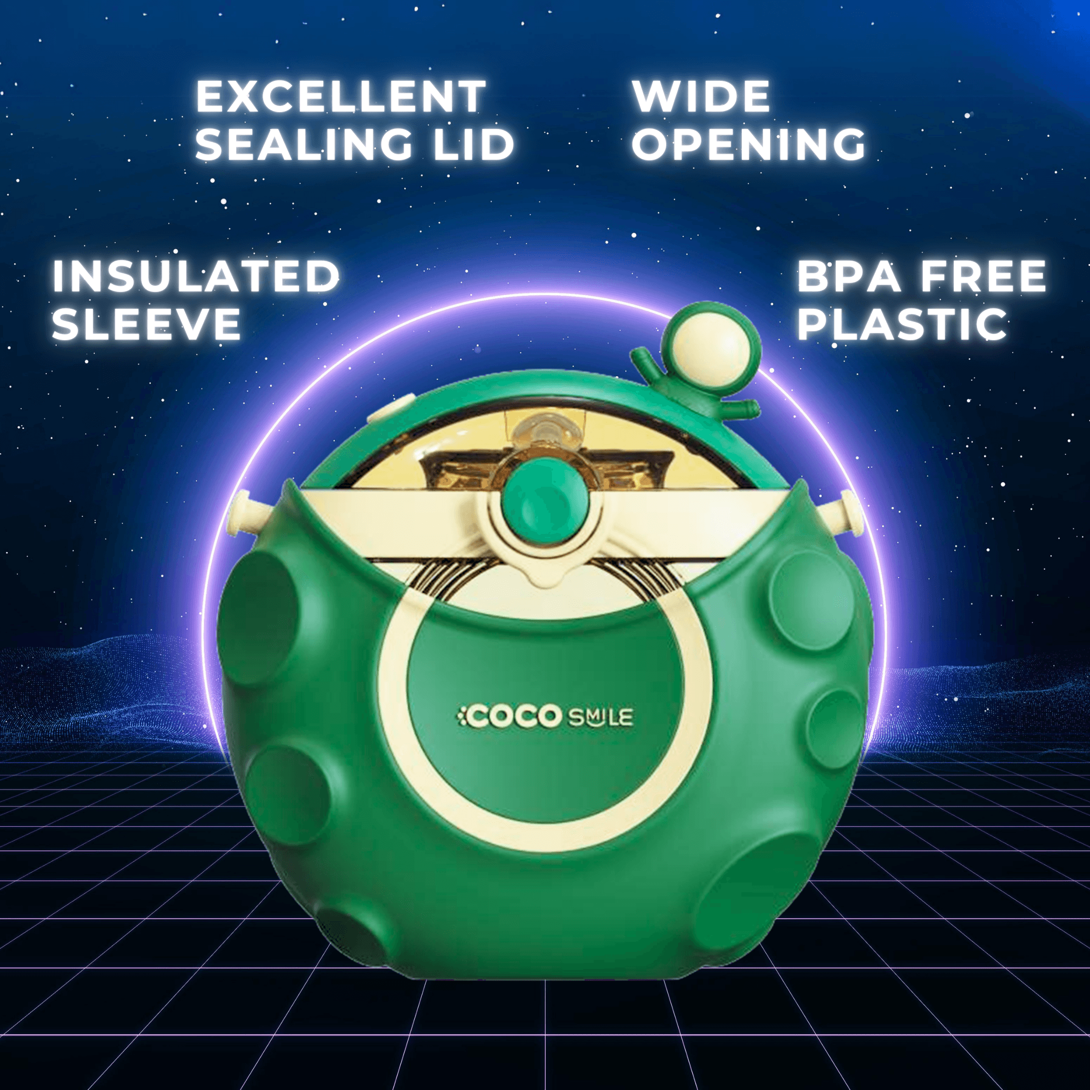 Astronaut Straw Round Bottle.