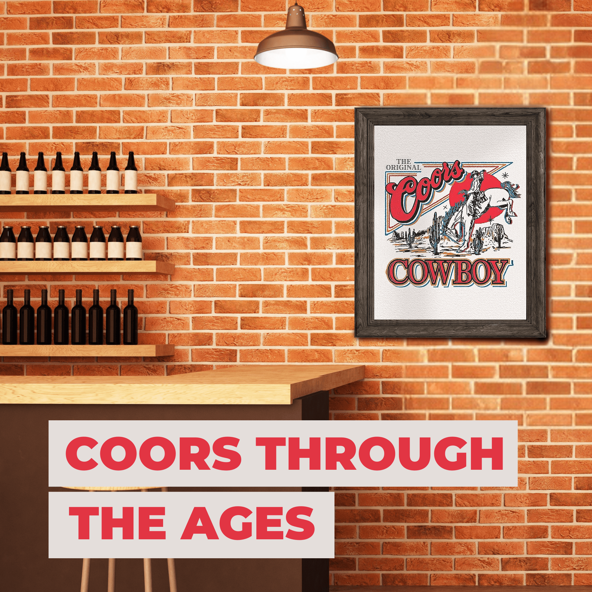 InkFlow Vintage Cowboy Beer Poster - Classic Beer Label Print - Retro Advertising Art - American Icon Art - Graffiti Art - Great Bedroom or Living Room Decor - 8x10 UNFRAMED Wall Art - Infinity Beyond Crafts