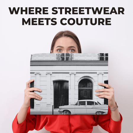 InkFlow Luxury Fashion Storefront Poster - High Fashion Art - Gift for Women, Fashionistas - Landscape Glamour Wall Decor for Bedroom, Living Room, Office - 14x11UNFRAMED Wall Art - Infinity Beyond Crafts