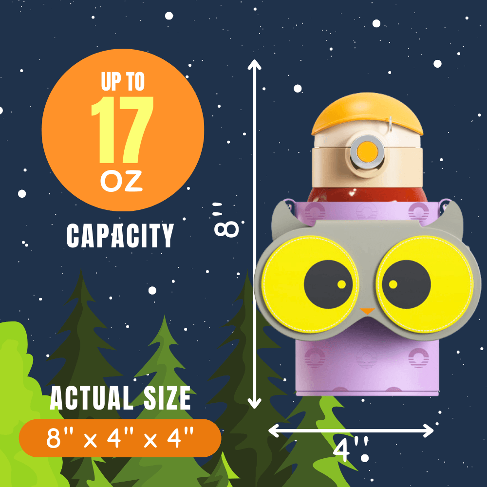 Owl Eye Thermos Cup With Sleeve - Cocosmile Cups