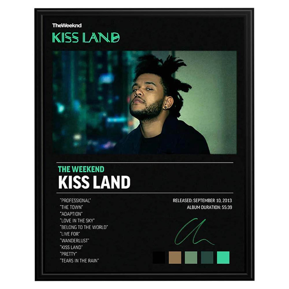 InkFlow Kiss Land Music Poster - Iconic Pop Art Print for Music Lovers, Inspirational Wall Decor for Home, Office, and Music Enthusiasts - 8x10 Unframed Canvas Wall Art - Infinity Beyond Crafts