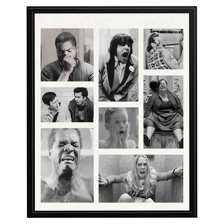 InkFlow Funny Bathroom Decor - Humorous Wall Art for Restroom, Quirky and Playful Bathroom Prints, Unique and Fun Wall Art for Home or Office - 8x10 Unframed Wall Art - Infinity Beyond Crafts