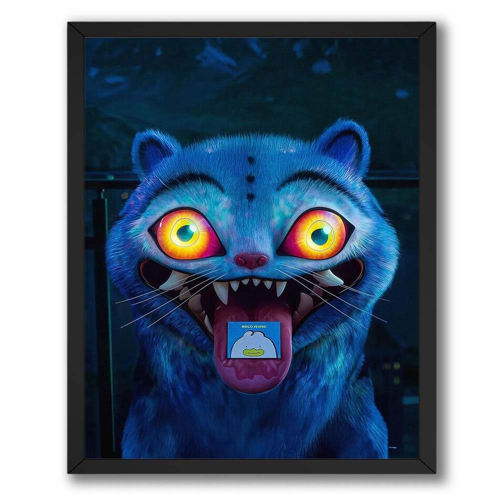 InkFlow Derpy poster - Humorous Wall Art Print Featuring Derpy Character Expression Ideal for Playful Room Decor Dorm Wall or Whimsical Office Art - 8x10 Unframed Canvas Wall Art - Infinity Beyond Crafts