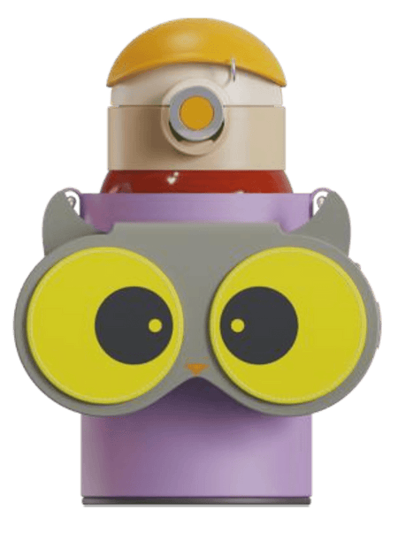 Owl Eye Thermos Cup With Sleeve - Cocosmile Cups