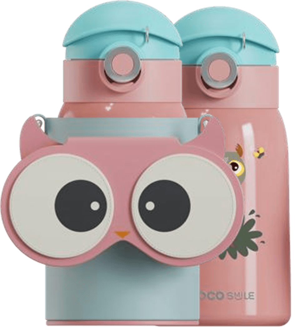 Owl Eye Thermos Cup With Sleeve - Cocosmile Cups