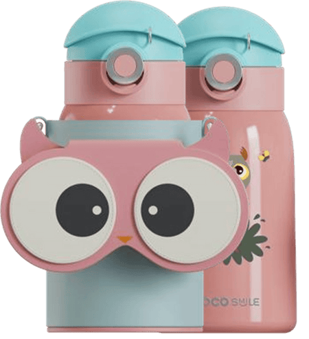 Owl Eye Thermos Cup With Sleeve - Cocosmile Cups