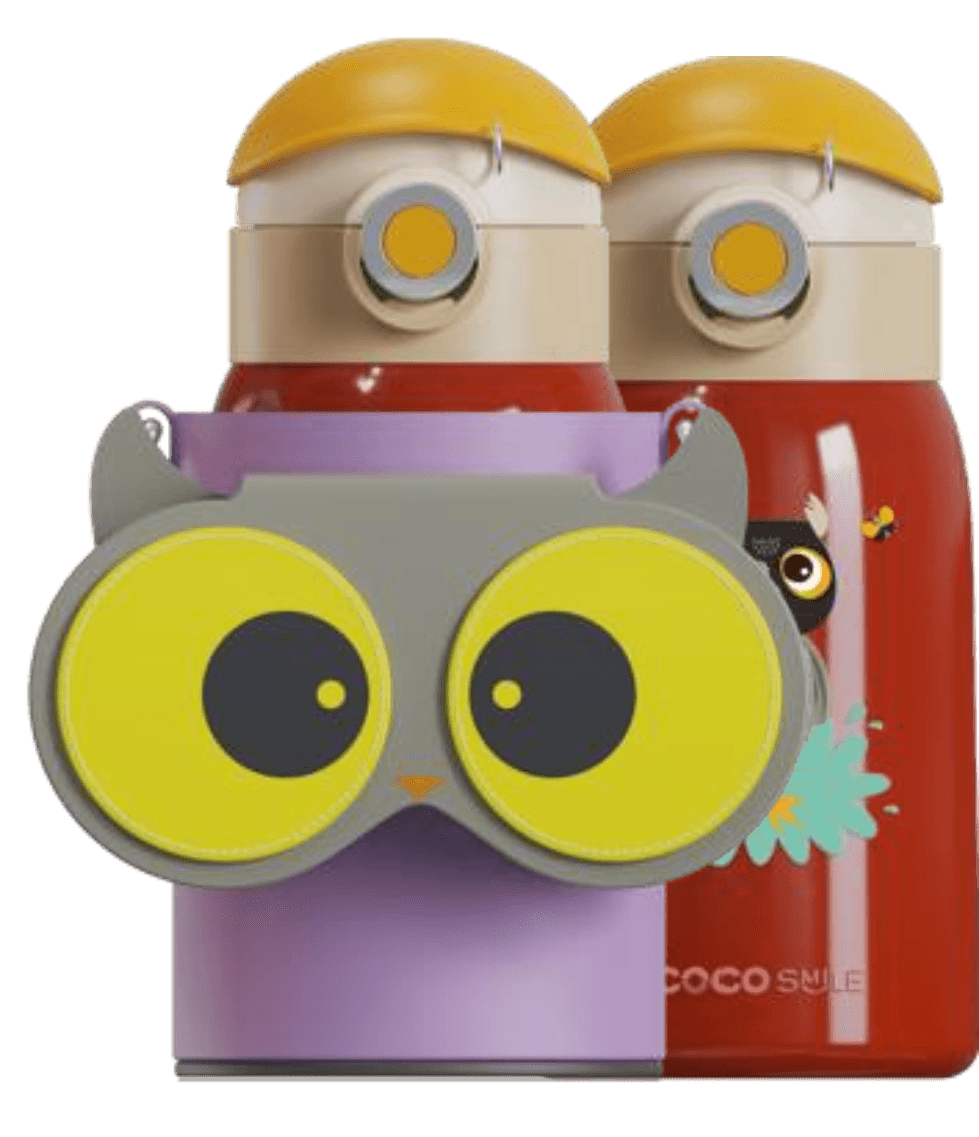 Owl Eye Thermos Cup With Sleeve - Cocosmile Cups