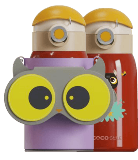 Owl Eye Thermos Cup With Sleeve - Cocosmile Cups