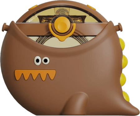 Dinosaur Round Bottle with Lanyard.