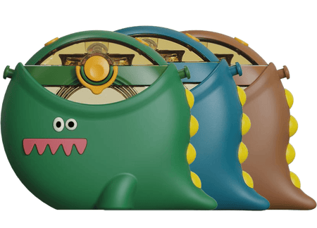 Dinosaur Round Bottle with Lanyard.