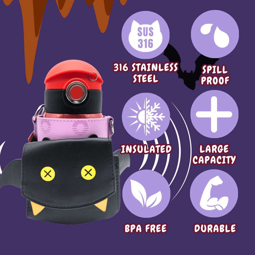 Bat Thermos Cup with Sleeve - Cocosmile Cups