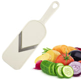 Handheld Mandoline Slicer with Stainless Steel V Blade - Vegetable Shredder and Slicer for Cabbage, Cucumber, Onion and Potato