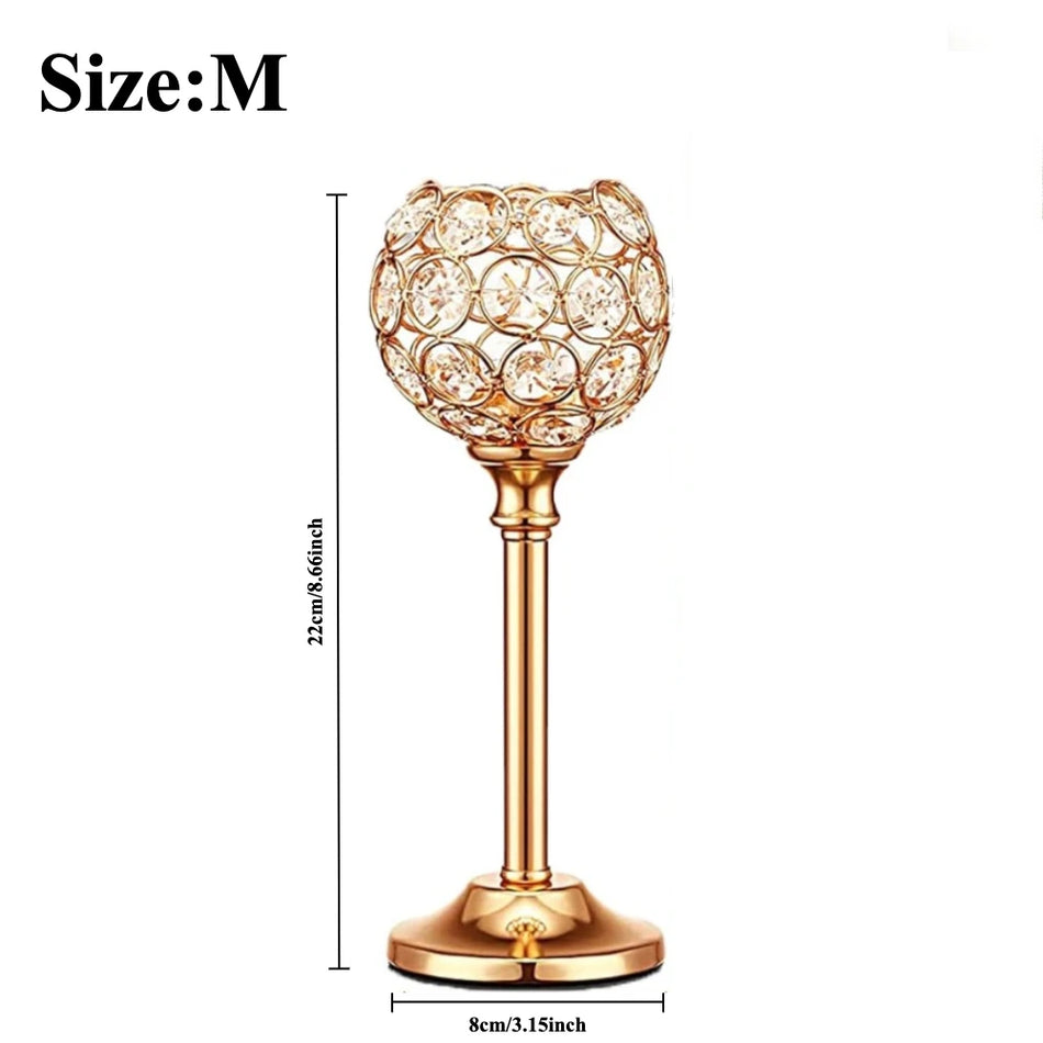 Crystal Tealight Candle Holder for Weddings & Table Décor