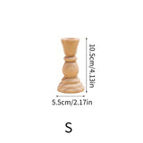 Natural Wooden Candle Holder for DIY & Home Décor