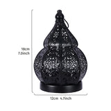 Moroccan Gourd-Shaped Iron Candle Holder for Home Décor
