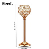 Crystal Tealight Candle Holder for Weddings & Table Décor