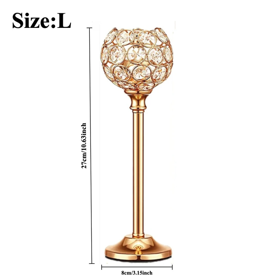 Crystal Tealight Candle Holder for Weddings & Table Décor
