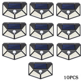 100 LED Solar Motion Sensor Light – Waterproof Outdoor Security Wall Lamp