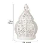 Moroccan Gourd-Shaped Iron Candle Holder for Home Décor