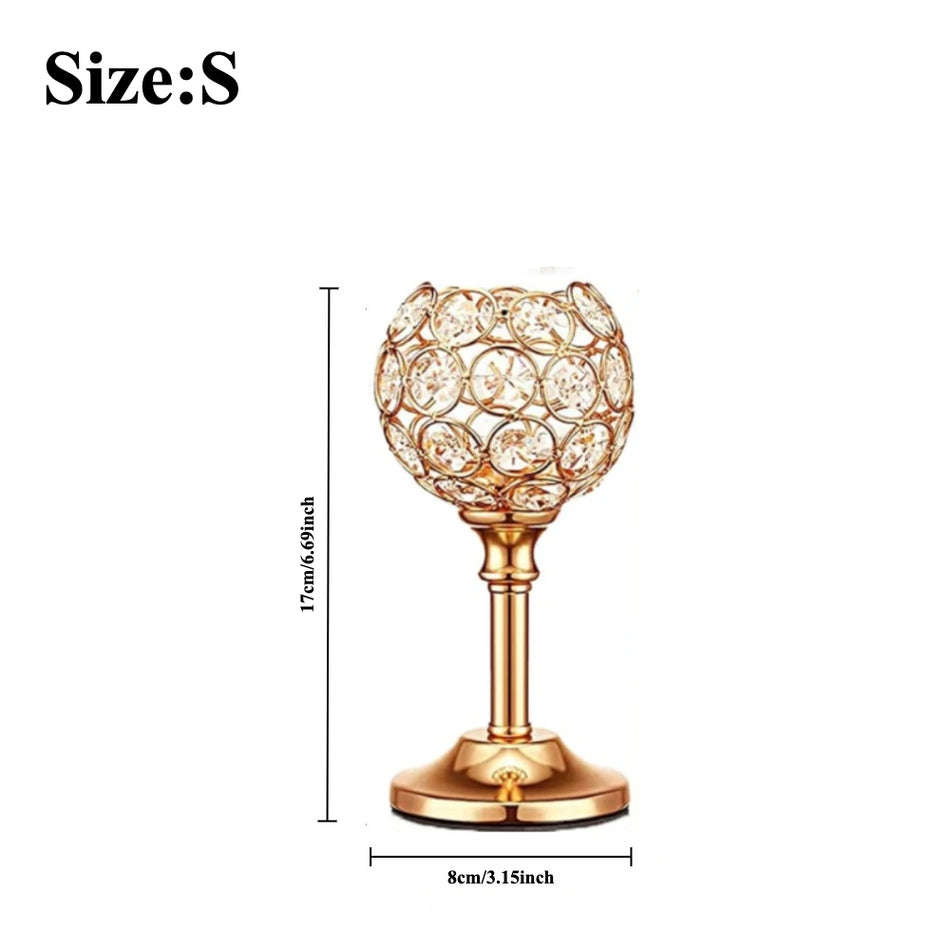 Crystal Tealight Candle Holder for Weddings & Table Décor