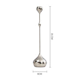 Silver Stainless Steel Taper Candle Holder for Elegant Table Décor