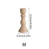 Natural Wooden Candle Holder for DIY & Home Décor