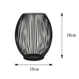 Black Iron Lantern Candle Holder for Table Décor