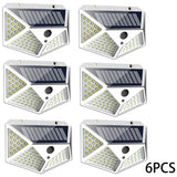 100 LED Solar Motion Sensor Light – Waterproof Outdoor Security Wall Lamp