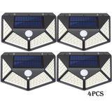 100 LED Solar Motion Sensor Light – Waterproof Outdoor Security Wall Lamp